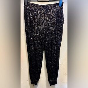 Cable & Gauge Black Sequin Joggers